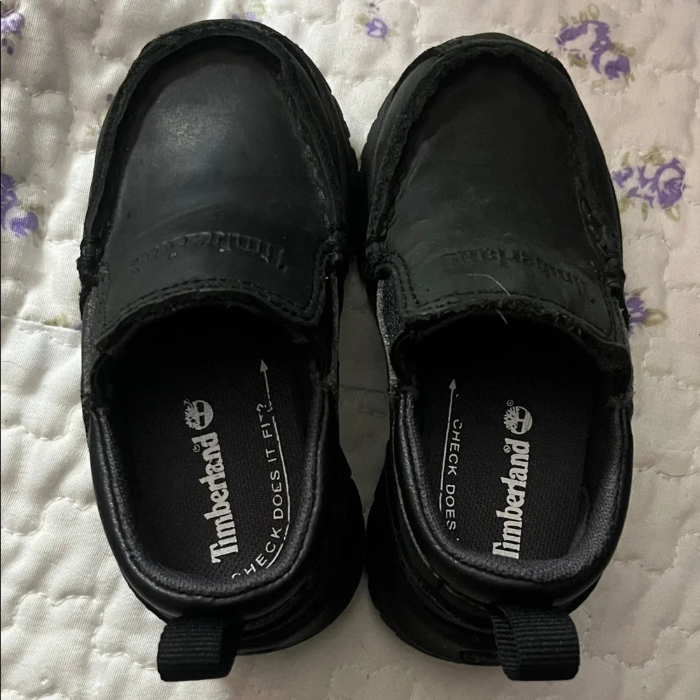 Timberland Kids Black Moccasins